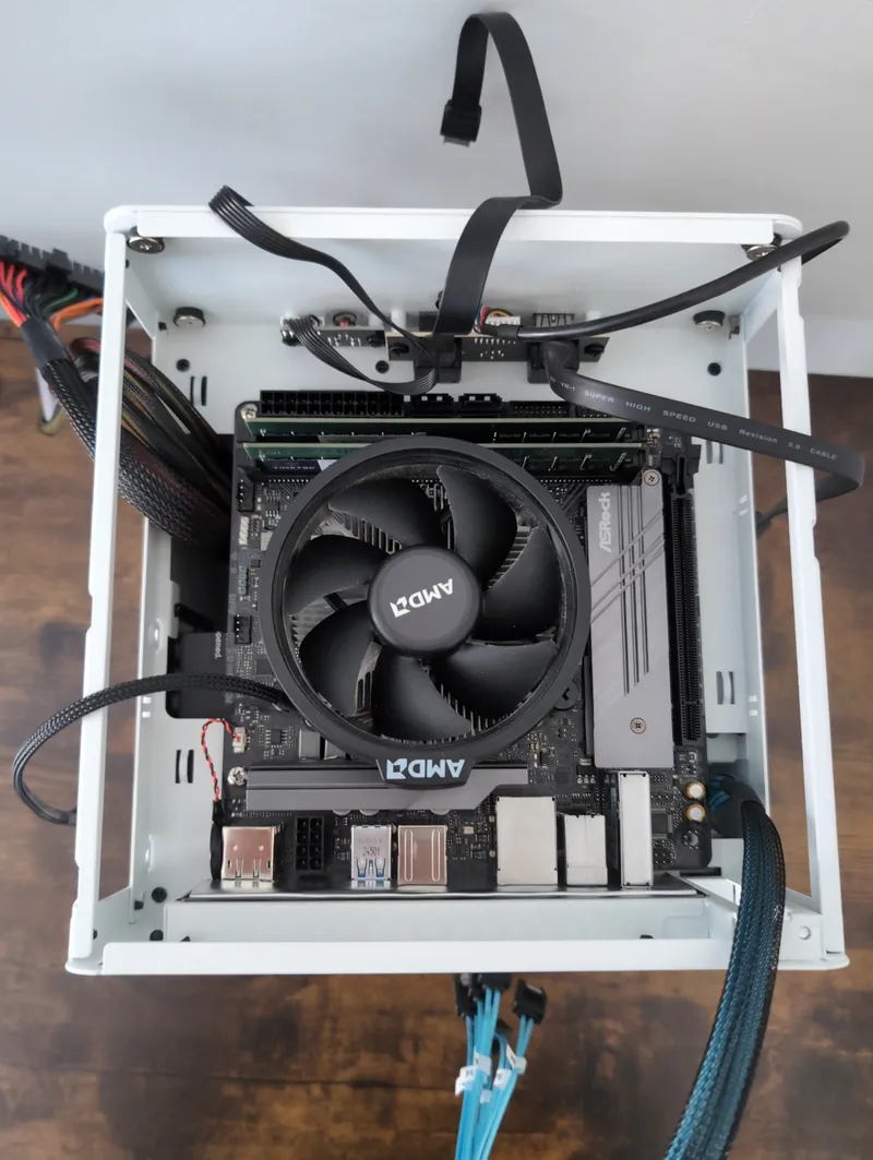 Install motherboard into case 2