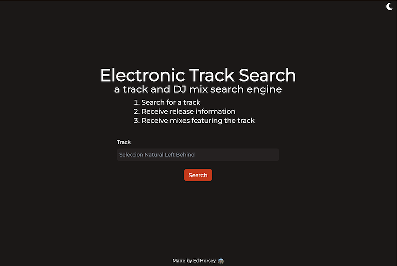 Electronic Track Search